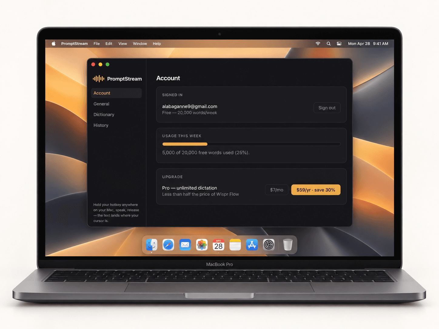 PromptStream demo